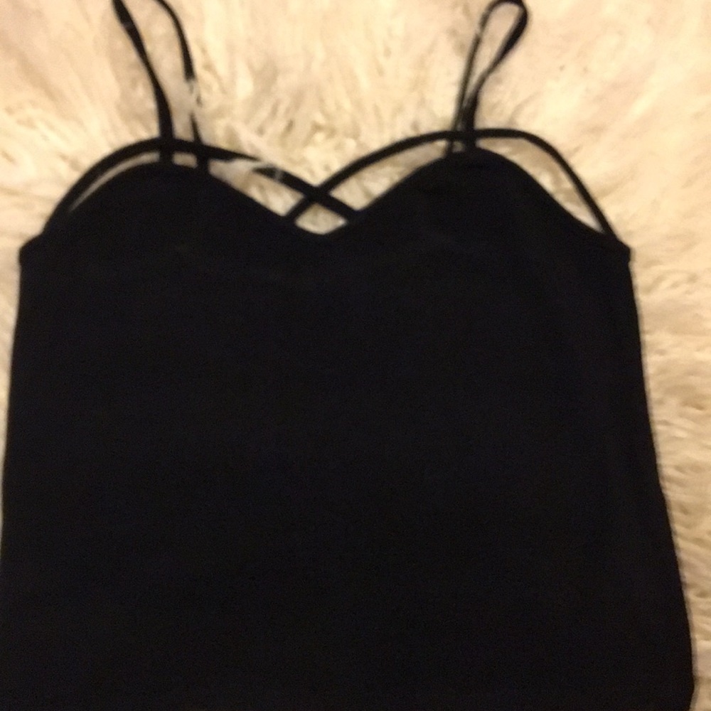 Black crop top
